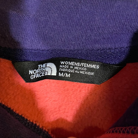 The North Face Medium Sweatshirt Hoodie coral purple *read description - Picture 3 of 6